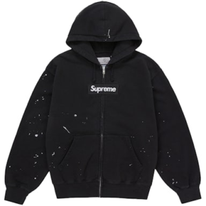 Supreme MM6 Box Logo Zip Up Hoodie