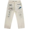 Supreme MM6 Distressed Fit Selvedge White Jean