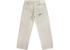 Supreme MM6 Distressed Fit Selvedge White Jean