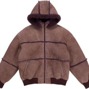Supreme MM6 Shearling Bomber Hoodie