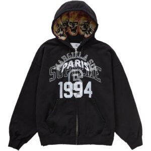 Supreme MM6 Black Zip Up Hoodie